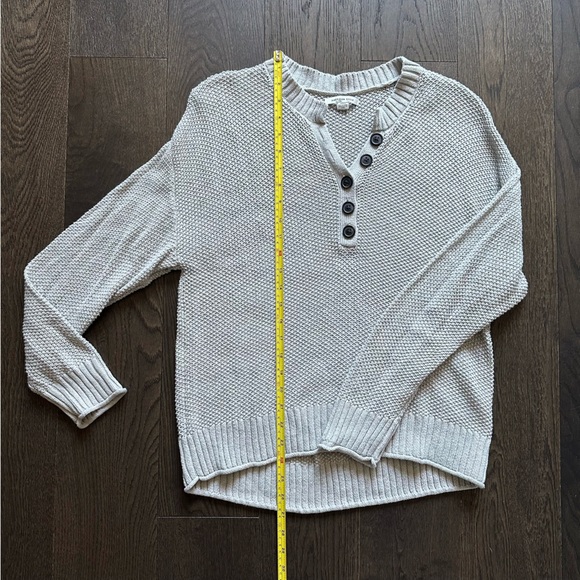 American Eagle Outfitters US M Waffle Knit Henley Sweater - Picture 12 of 16
